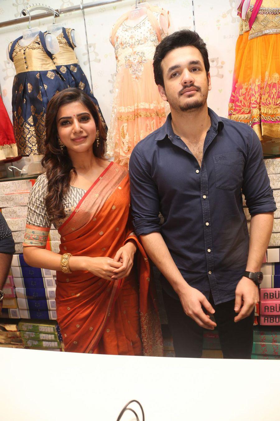 Samantha & Akhil Launch South India Shoping Mall Photos