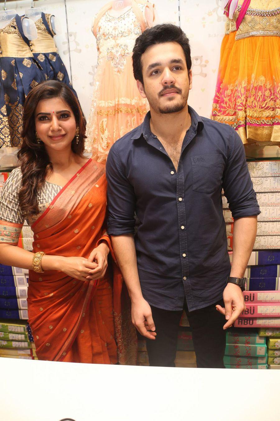 Samantha & Akhil Launch South India Shoping Mall Photos