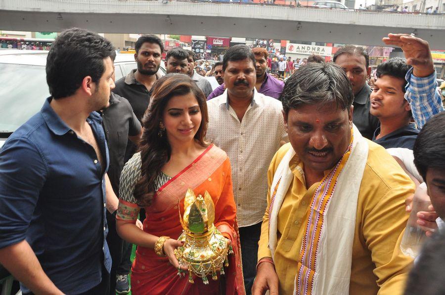 Samantha & Akhil Launch South India Shoping Mall Photos