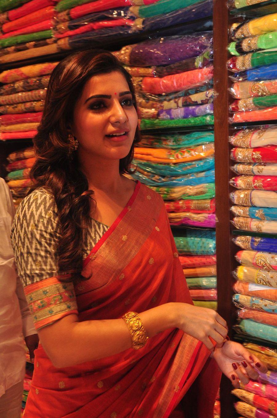 Samantha & Akhil Launch South India Shoping Mall Photos
