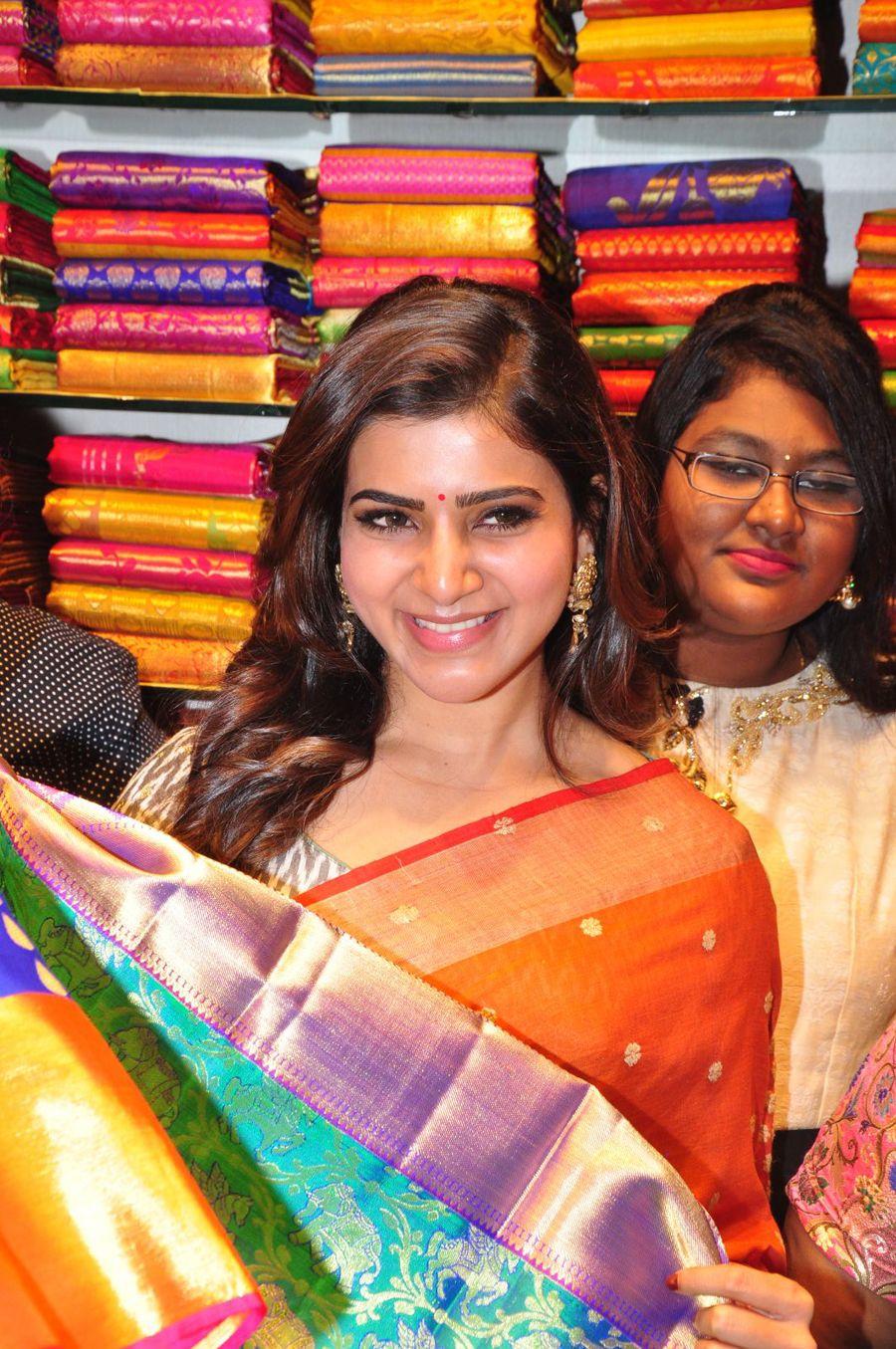 Samantha & Akhil Launch South India Shoping Mall Photos