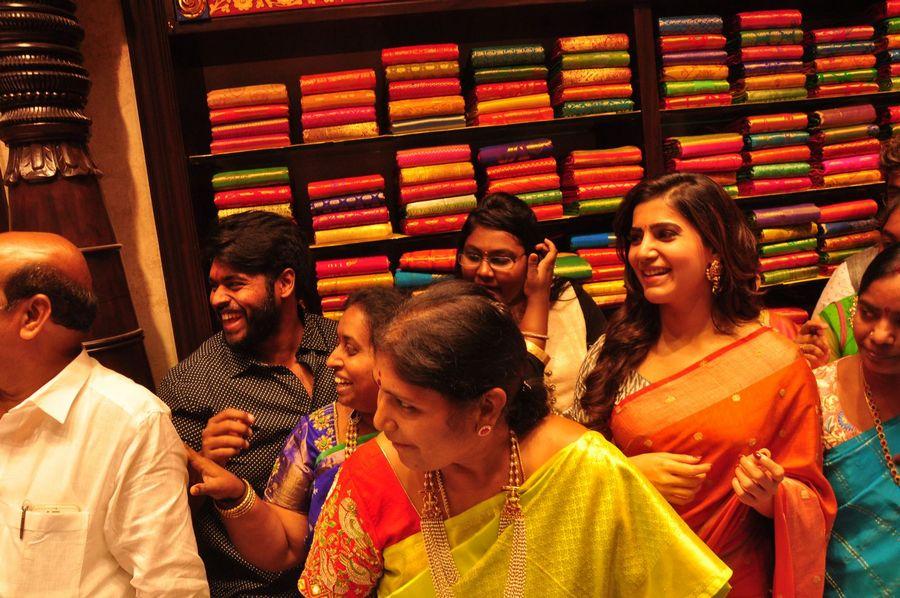 Samantha & Akhil Launch South India Shoping Mall Photos