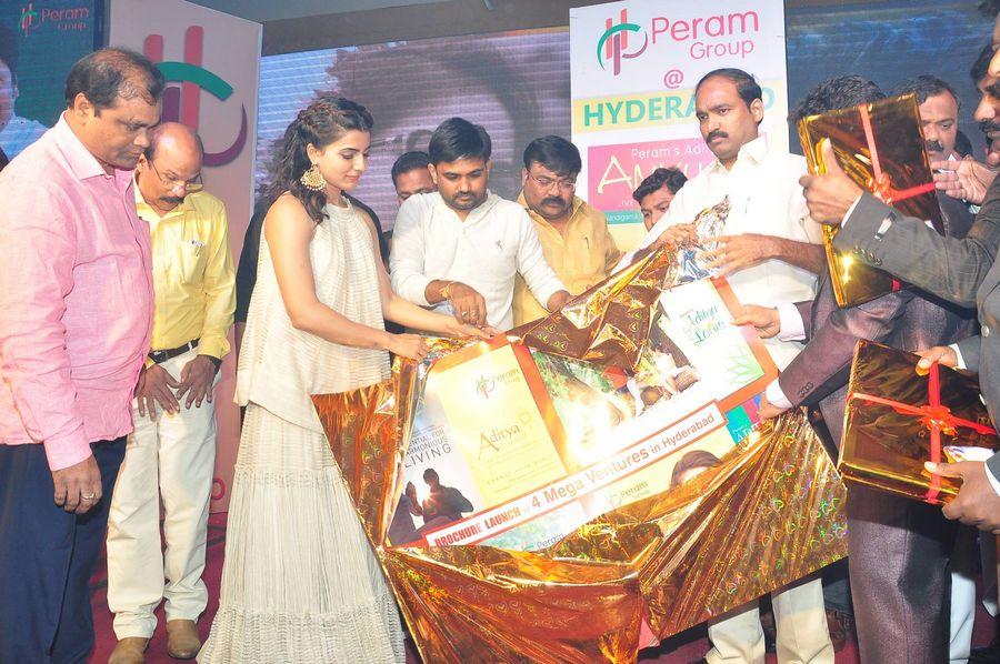 Samantha Launch Peram Mega Ventures Broucher Photos