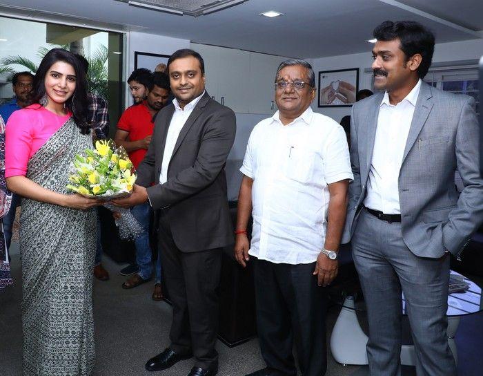 Samantha at an event for hearing-impaired kids