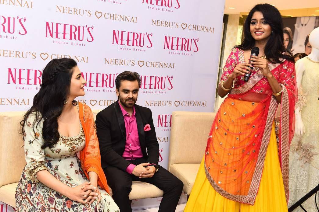 Shruti Haasan Stills At Neerus Store Launch In Chennai