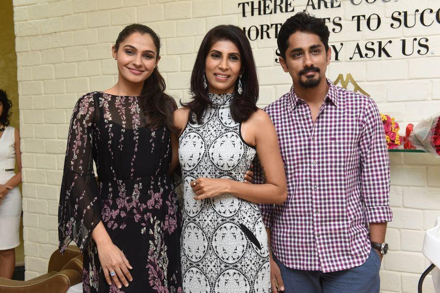 Siddharth & Andrea Jeremiah launches Wink Salon Photos