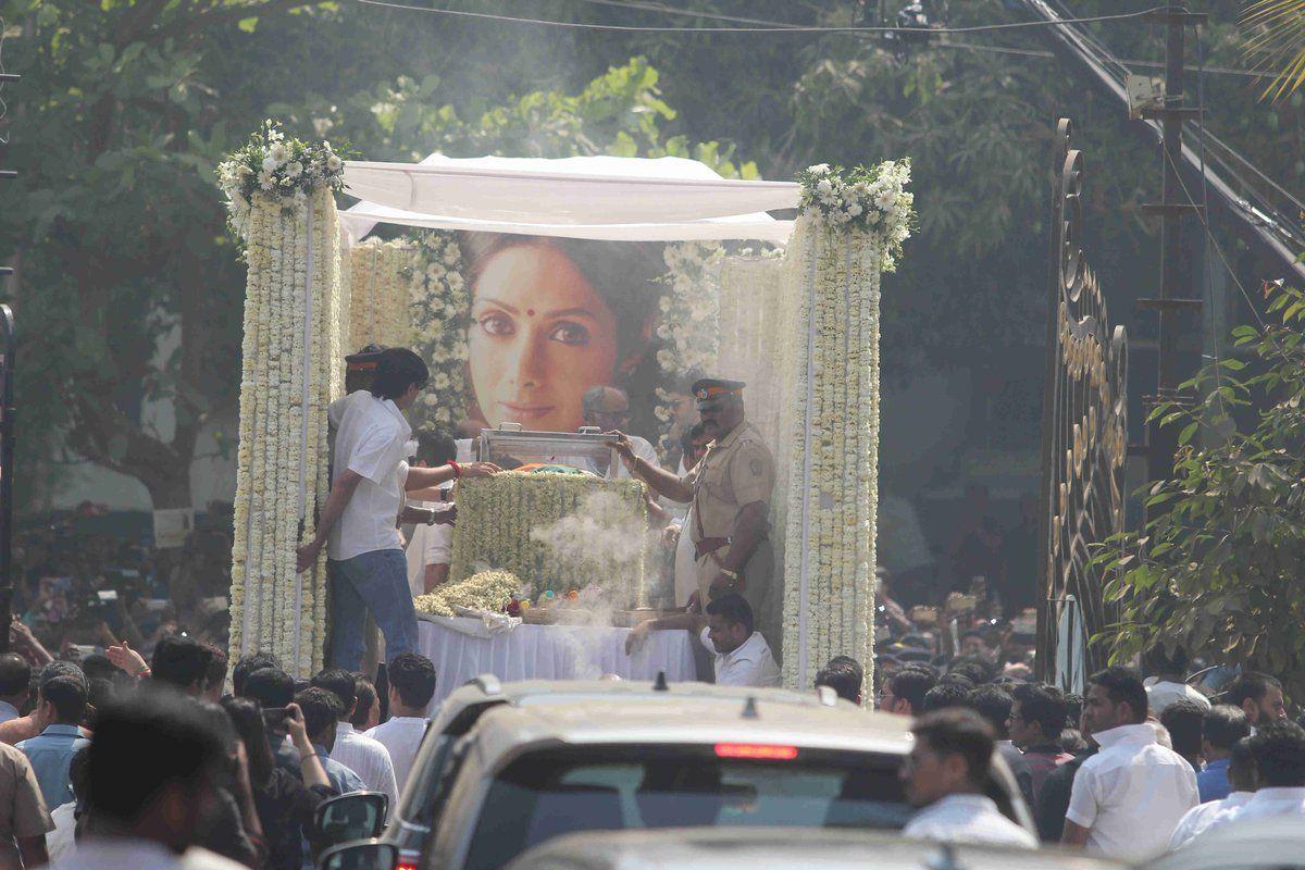 Sridevi's Final Journey - Funeral Photos