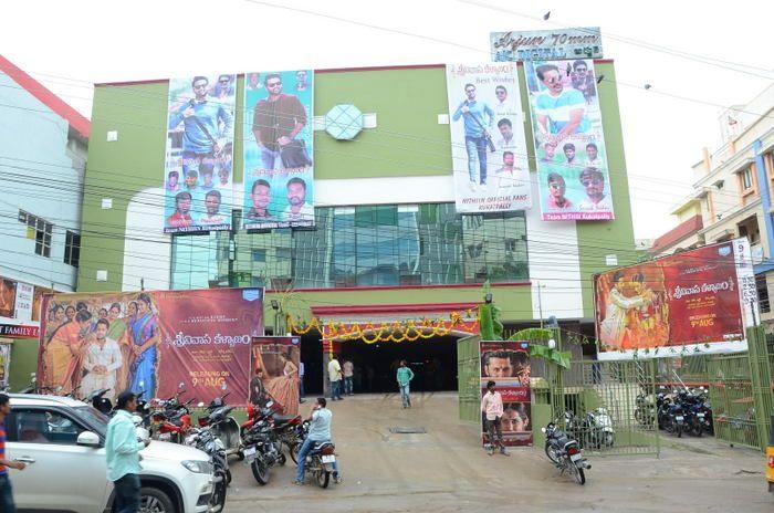 Srinivasa Kalyanam Movie team visits Arjun Theater Photos