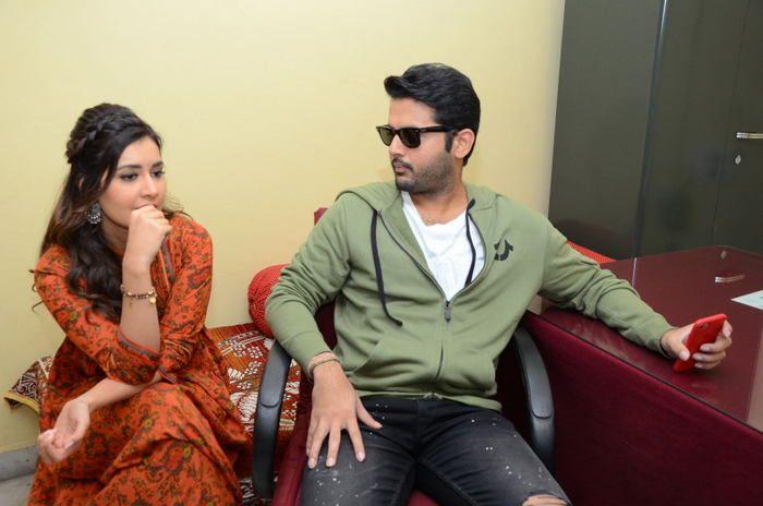 Srinivasa Kalyanam Movie team visits Arjun Theater Photos