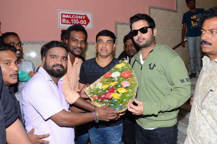 Srinivasa Kalyanam Movie team visits Arjun Theater Photos