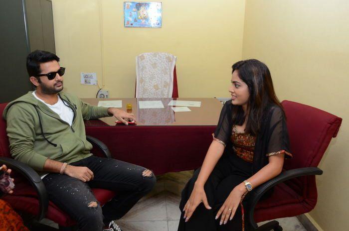 Srinivasa Kalyanam Movie team visits Arjun Theater Photos