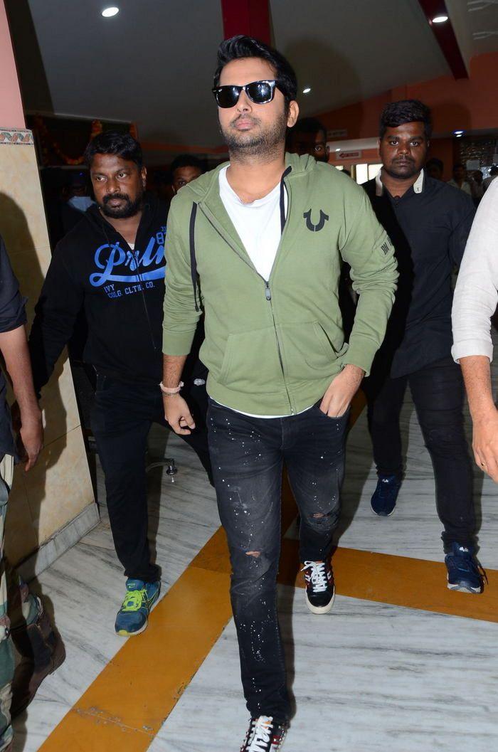 Srinivasa Kalyanam Movie team visits Arjun Theater Photos