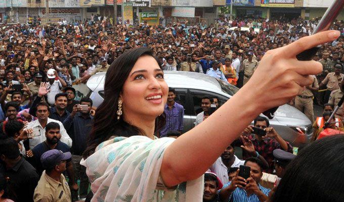 Tamanna Bhatia Launch Mobile Showroom in Vijayanagaram