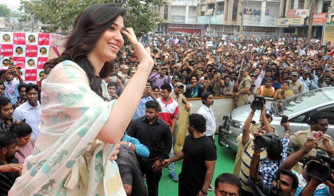 Tamanna Bhatia Launch Mobile Showroom in Vijayanagaram