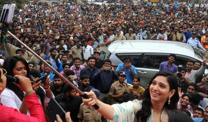 Tamanna Bhatia Launch Mobile Showroom in Vijayanagaram