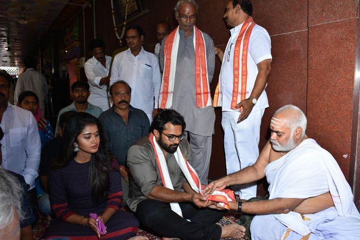 Tej I Love You Movie Team at Durga Temple Photos