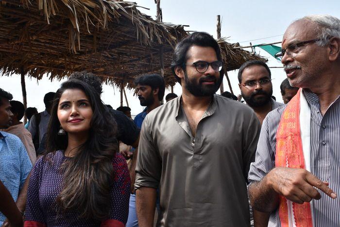 Tej I Love You Movie Team at Durga Temple Photos