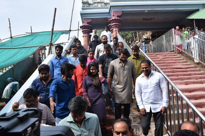 Tej I Love You Movie Team at Durga Temple Photos