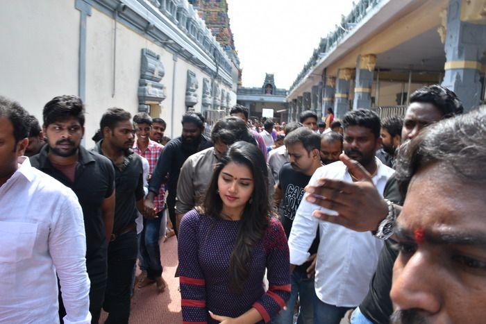 Tej I Love You Movie Team at Durga Temple Photos