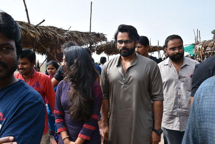Tej I Love You Movie Team at Durga Temple Photos