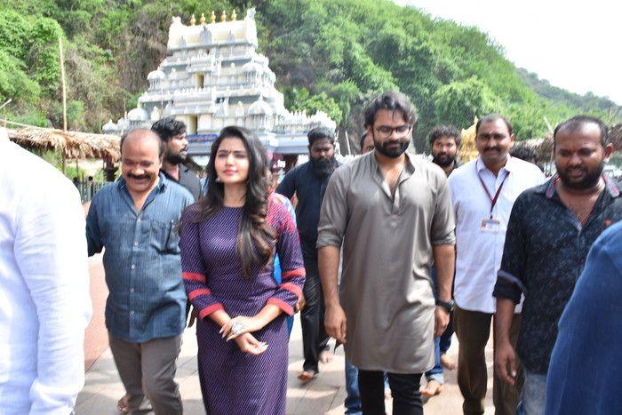 Tej I Love You Movie Team at Durga Temple Photos