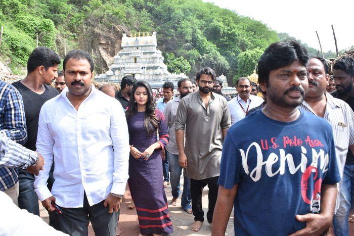 Tej I Love You Movie Team at Durga Temple Photos