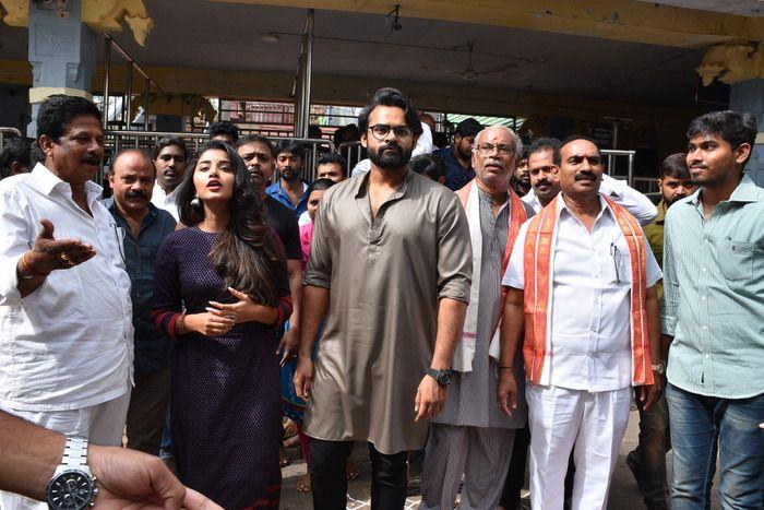 Tej I Love You Movie Team at Durga Temple Photos