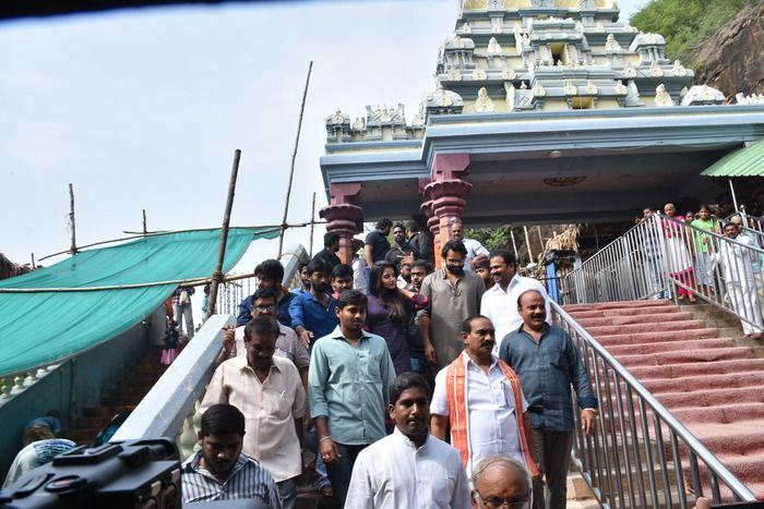 Tej I Love You Movie Team at Durga Temple Photos