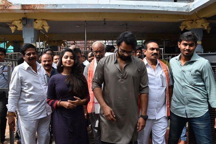 Tej I Love You Movie Team at Durga Temple Photos