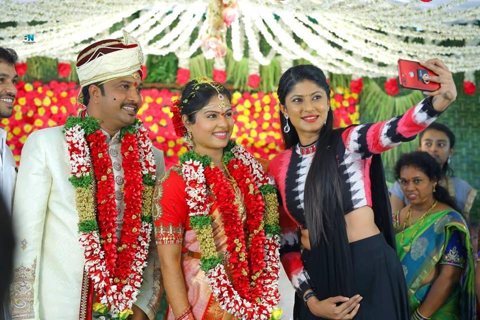 Telugu TV Anchor Chitralekha Marriage Exclusive Photos