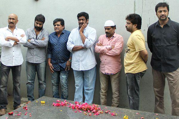 Telugu actor Bharath Raju's funeral Photos