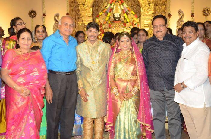 Tollywood Celebs at Producer C Kalyan Son Wedding Photos