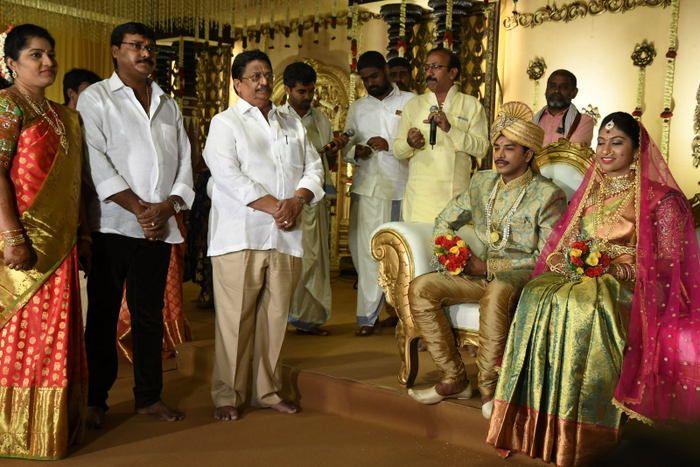 Tollywood Celebs at Producer C Kalyan Son Wedding Photos