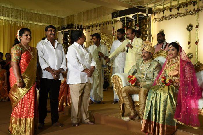 Tollywood Celebs at Producer C Kalyan Son Wedding Photos