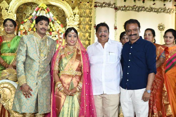 Tollywood Celebs at Producer C Kalyan Son Wedding Photos