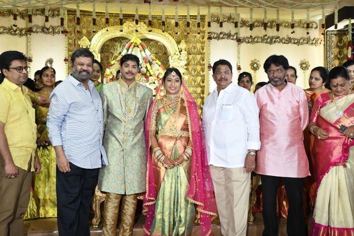 Tollywood Celebs at Producer C Kalyan Son Wedding Photos