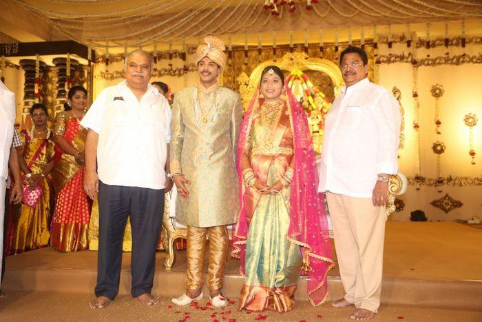 Tollywood Celebs at Producer C Kalyan Son Wedding Photos