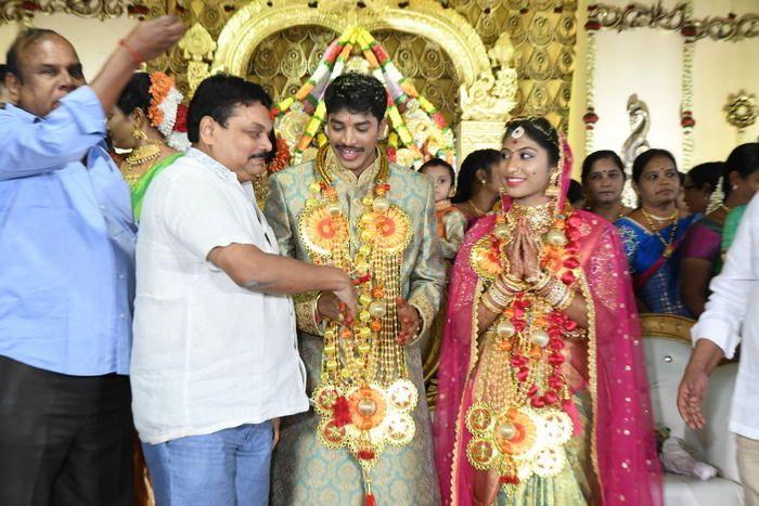 Tollywood Celebs at Producer C Kalyan Son Wedding Photos