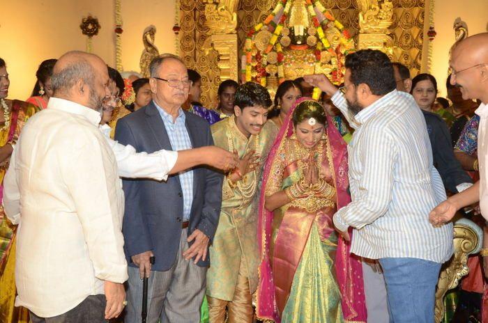 Tollywood Celebs at Producer C Kalyan Son Wedding Photos