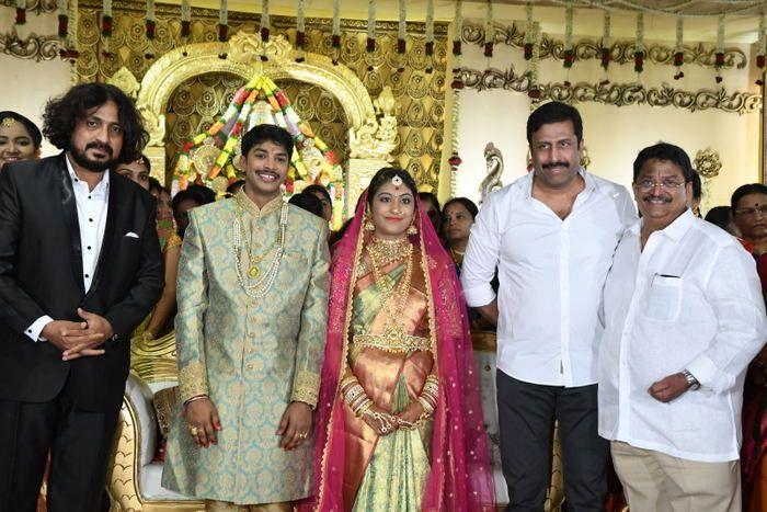 Tollywood Celebs at Producer C Kalyan Son Wedding Photos