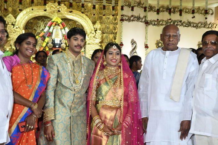 Tollywood Celebs at Producer C Kalyan Son Wedding Photos