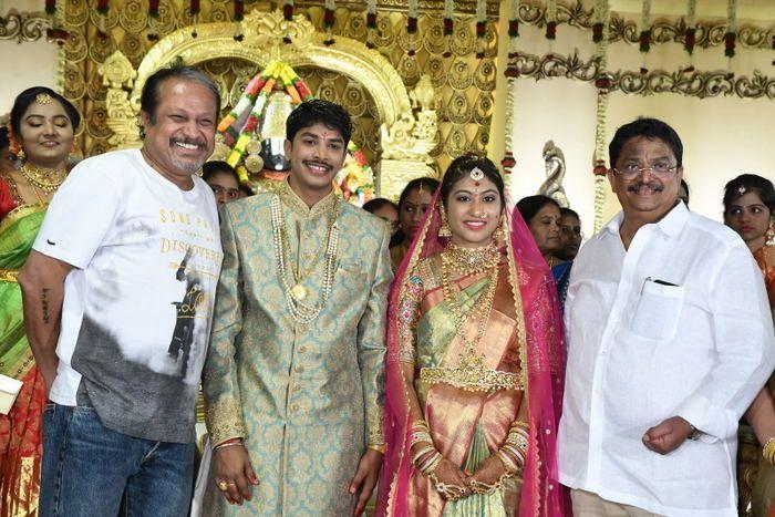 Tollywood Celebs at Producer C Kalyan Son Wedding Photos