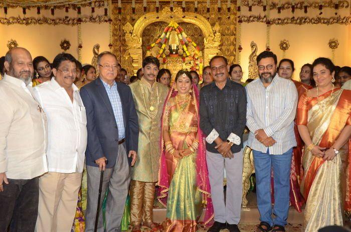 Tollywood Celebs at Producer C Kalyan Son Wedding Photos