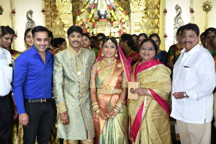 Tollywood Celebs at Producer C Kalyan Son Wedding Photos