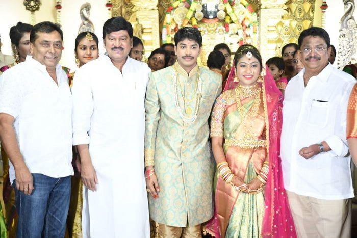 Tollywood Celebs at Producer C Kalyan Son Wedding Photos