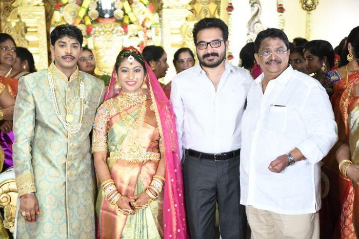 Tollywood Celebs at Producer C Kalyan Son Wedding Photos