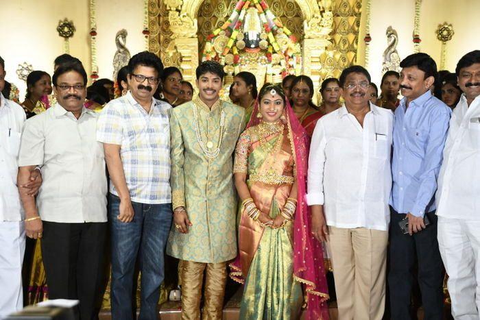 Tollywood Celebs at Producer C Kalyan Son Wedding Photos