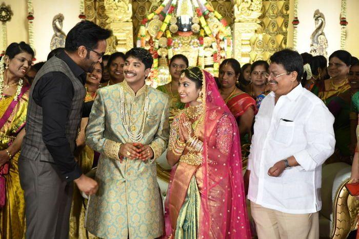 Tollywood Celebs at Producer C Kalyan Son Wedding Photos