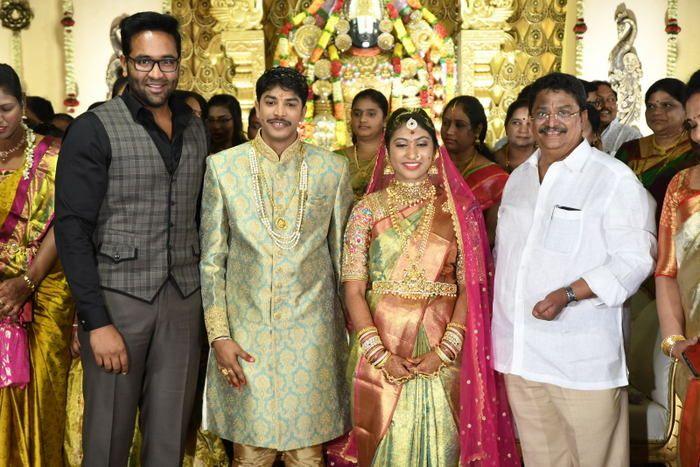 Tollywood Celebs at Producer C Kalyan Son Wedding Photos