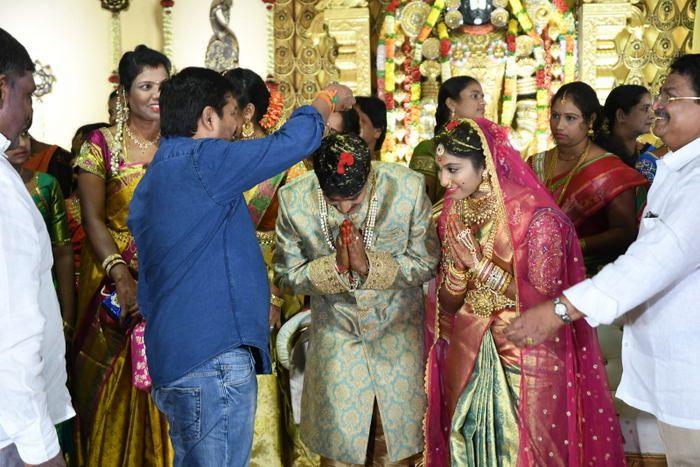 Tollywood Celebs at Producer C Kalyan Son Wedding Photos